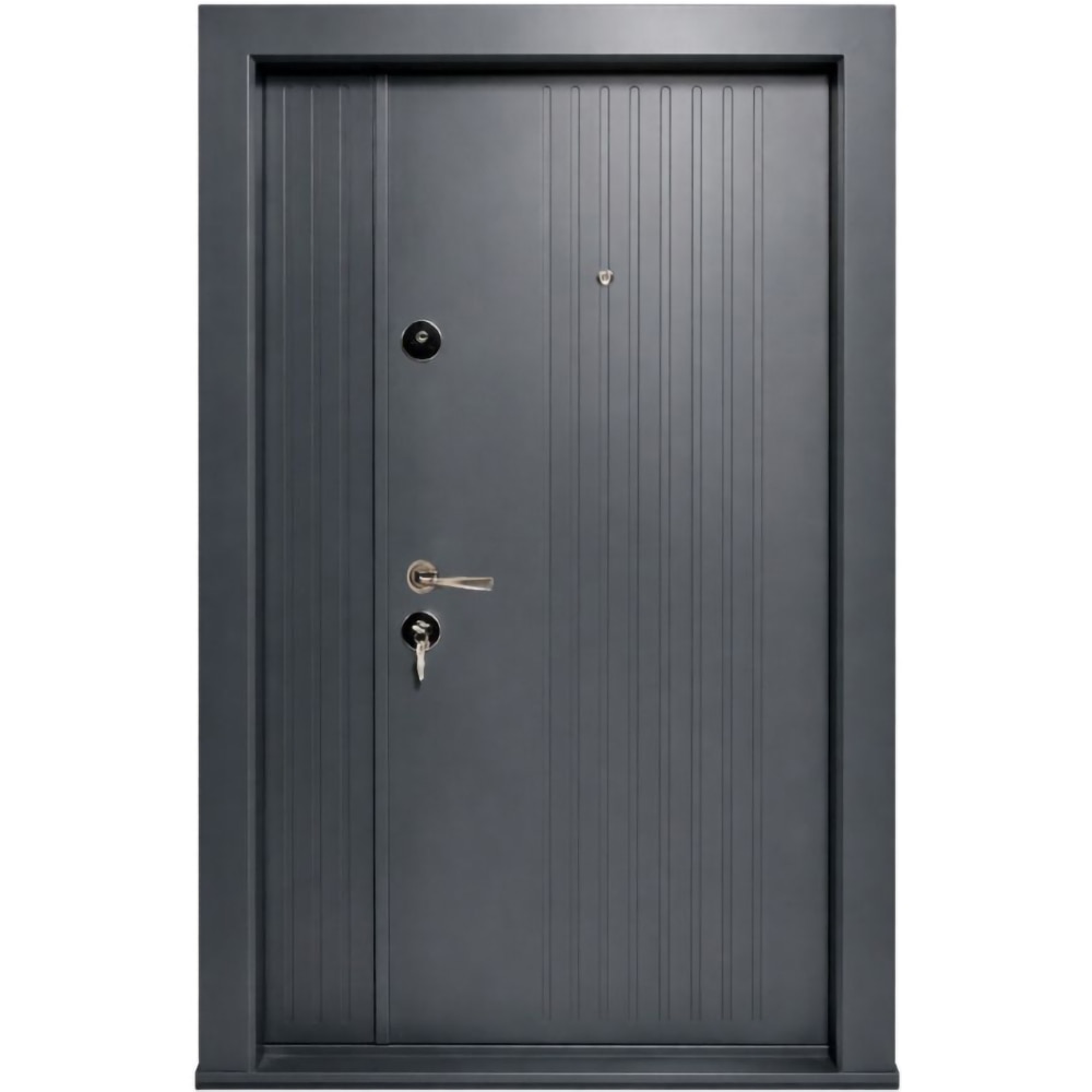 Usa metalica pentru exterior BR120. fara geam, dreapta, 205 x 120 cm, antracit