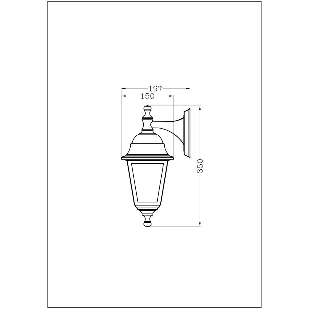 Aplica de exterior LED AVIDE Blake-D, E27, IP44, negru