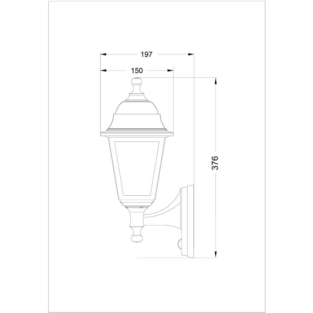 Aplica de exterior LED AVIDE Blake-U, E27, IP44, negru