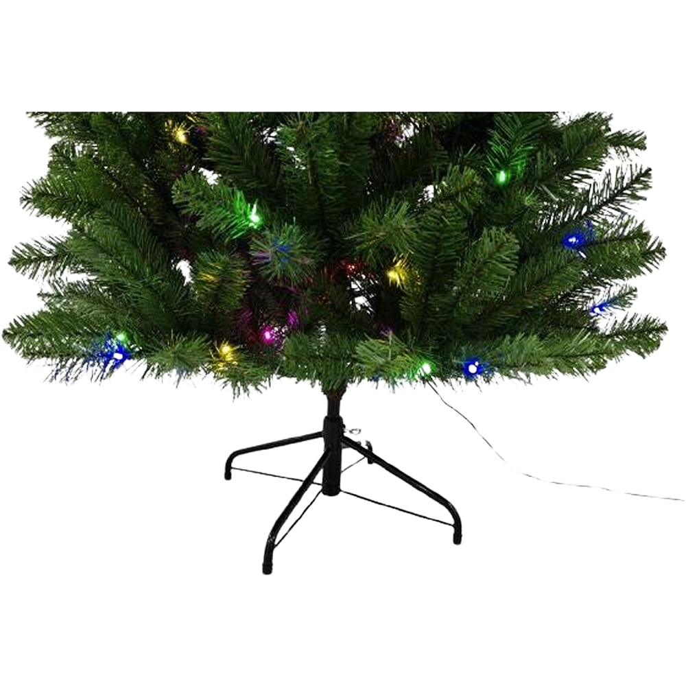 Brad artificial, 183 cm, iluminare multicolor, verde