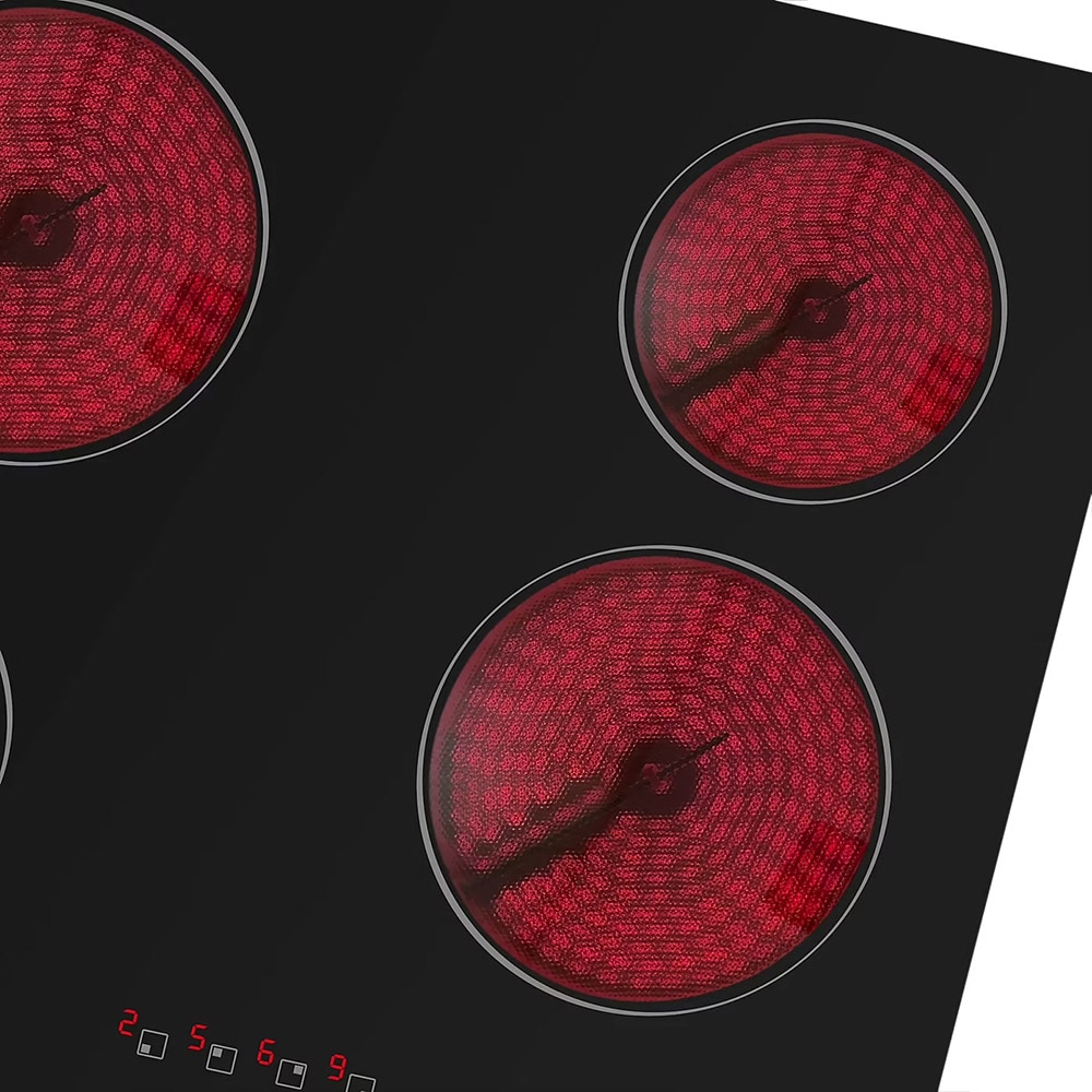 Plita incorporabila NN4ZCR60EU, Vitroceramica, 4 arzatoare, Touch Control, negru