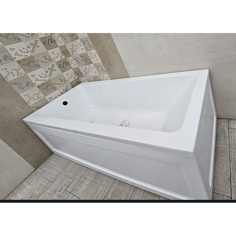 Cada simpla reversibila BRESI Well WA9020,, 150 x 70 x 39 cm, 198 l, acril, alb