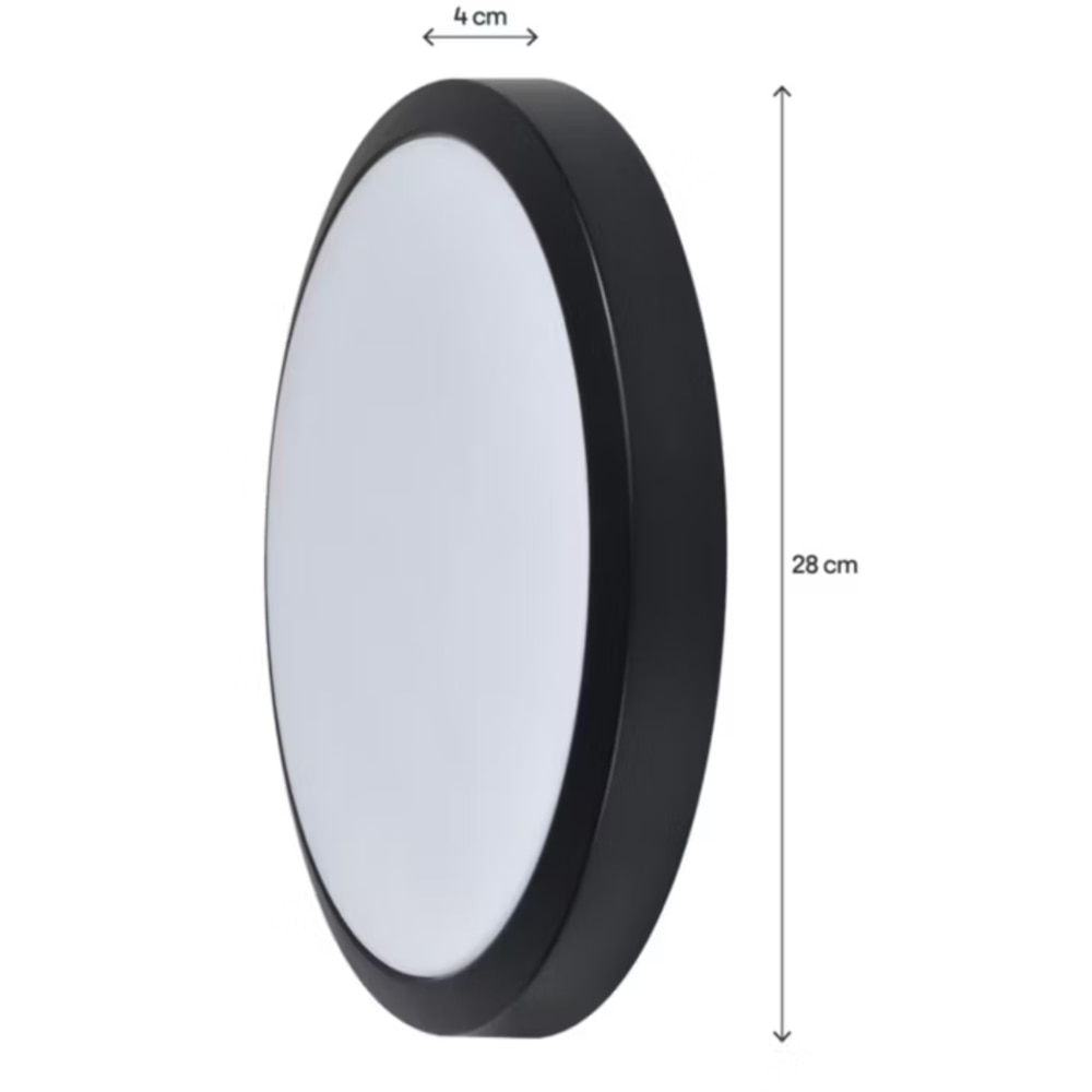 Plafoniera de exterior GOODHOME, LED, IP65, 1650lm, negru