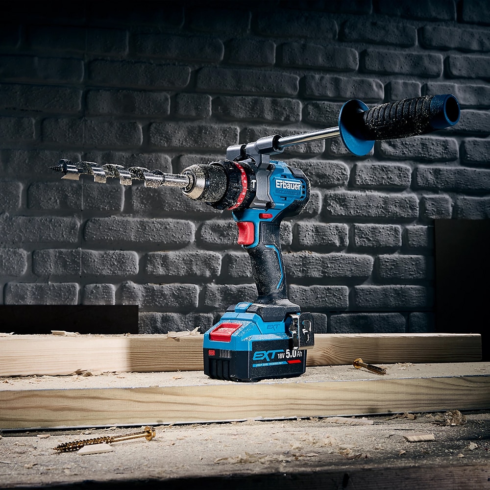 Masina de gaurit si insurubat Erbauer Elite ERI1107COM, 18V, 150Nm