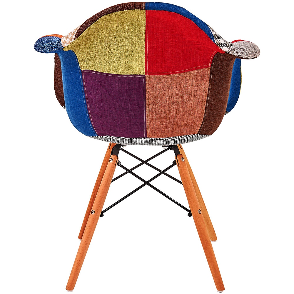 Scaun living UNIC SPOT Patchwork Design, 63 x 64 x 81 cm, multicolor