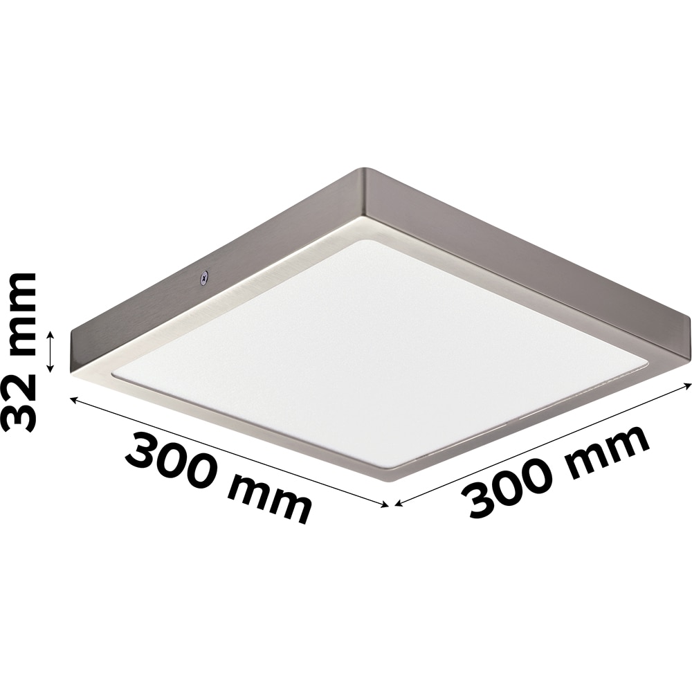 Plafoniera GOODHOME Hestia, 30 cm, 17W, 1800lm, 4000K, IP20, crom