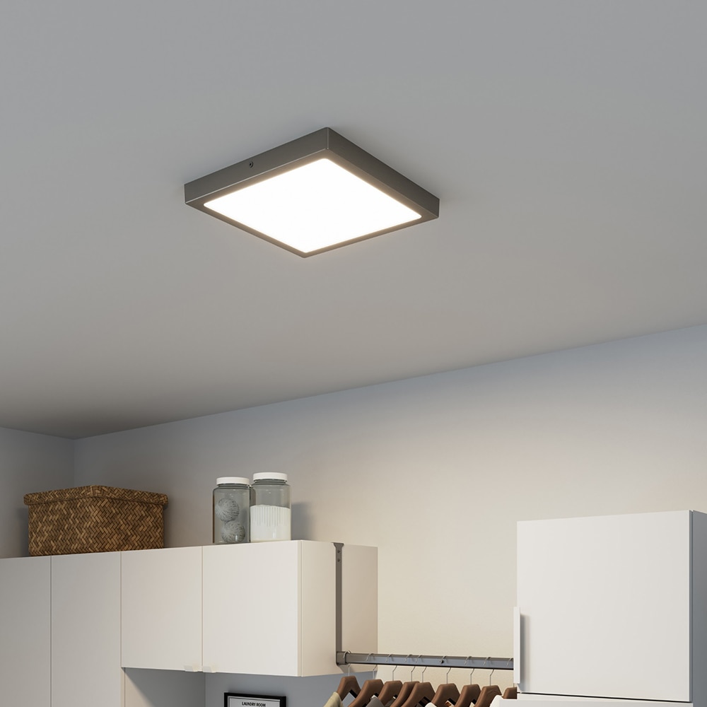 Plafoniera GOODHOME Hestia, 30 cm, 17W, 1800lm, 4000K, IP20, crom