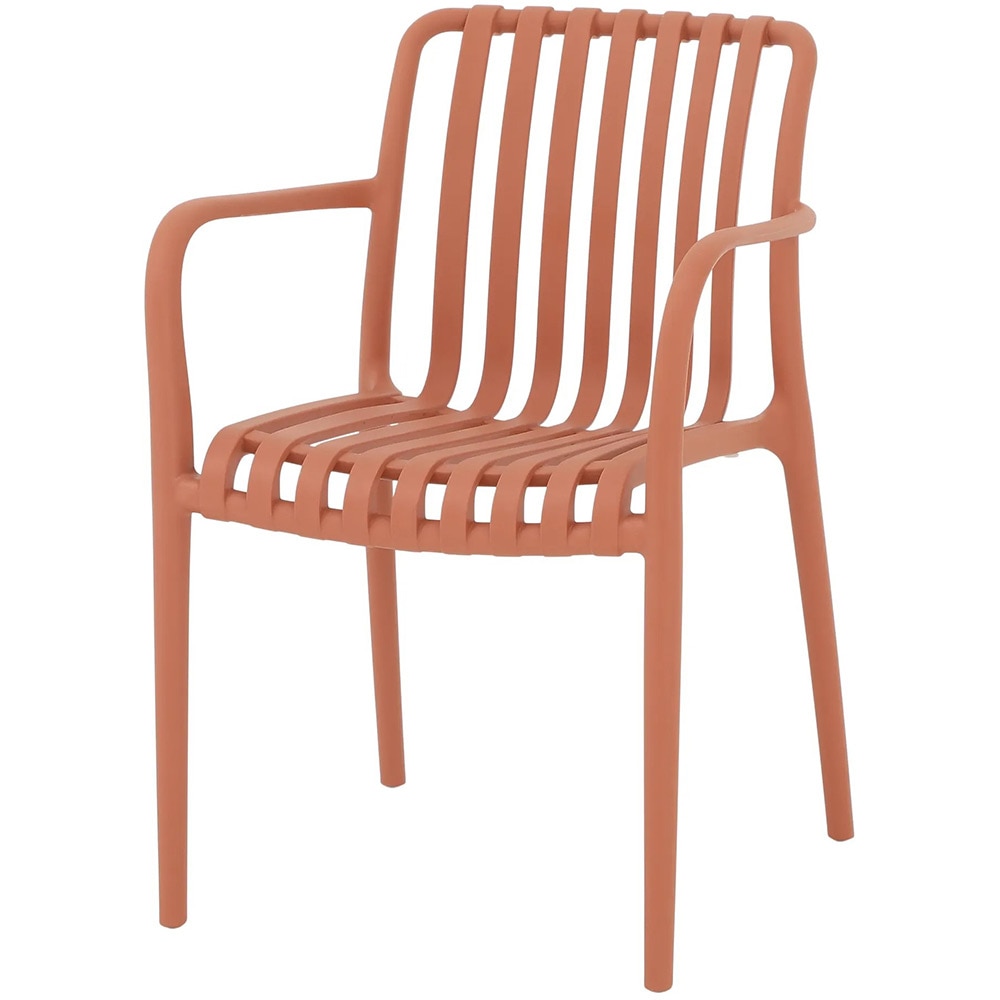 Scaun de gradina GOODHOME Timbo, 55 x 58 x 81 cm, sarcina maxima 100kg, plastic, portocaliu