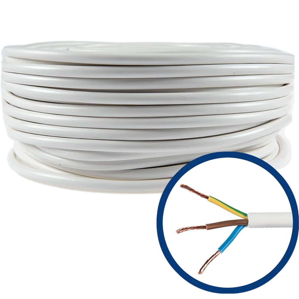 Cablu flexibil cu MYYM, 3 x 1.5 mm, 100 m