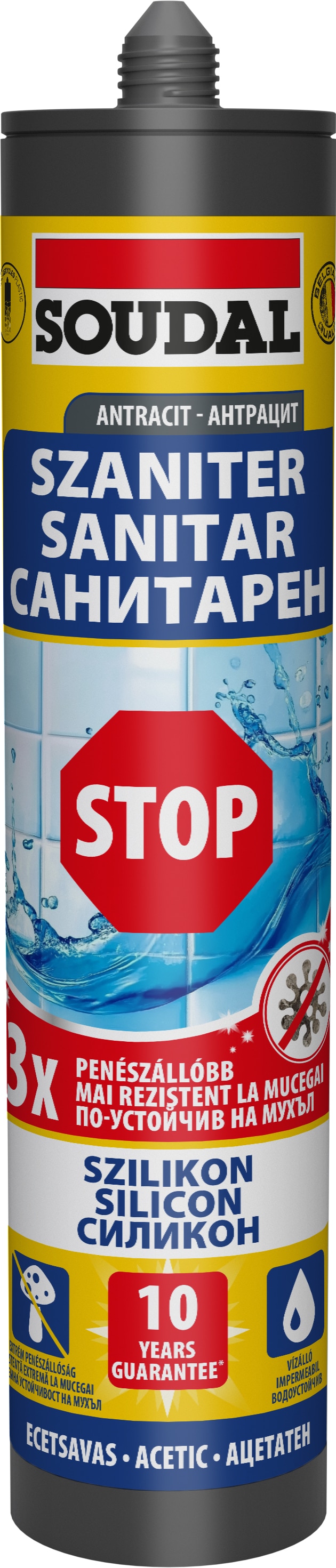 Silicon Sanitar Antracit Soudal 280