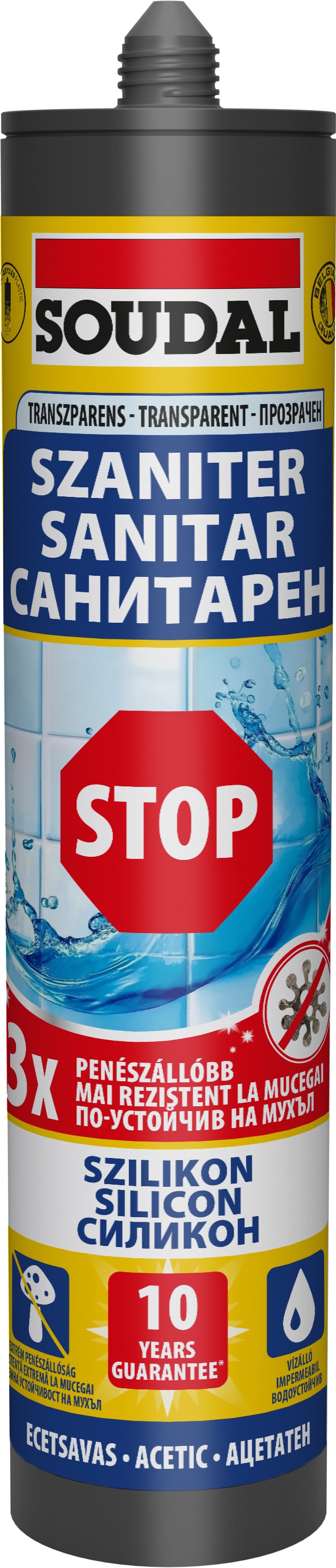 Silicon Sanitar Transp Soudal 280Ml