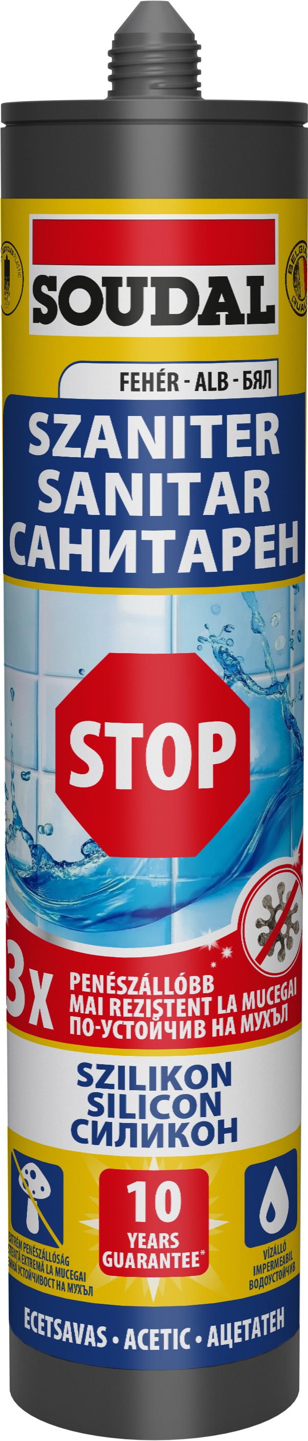 Silicon Sanitar Alb Soudal 280 Ml