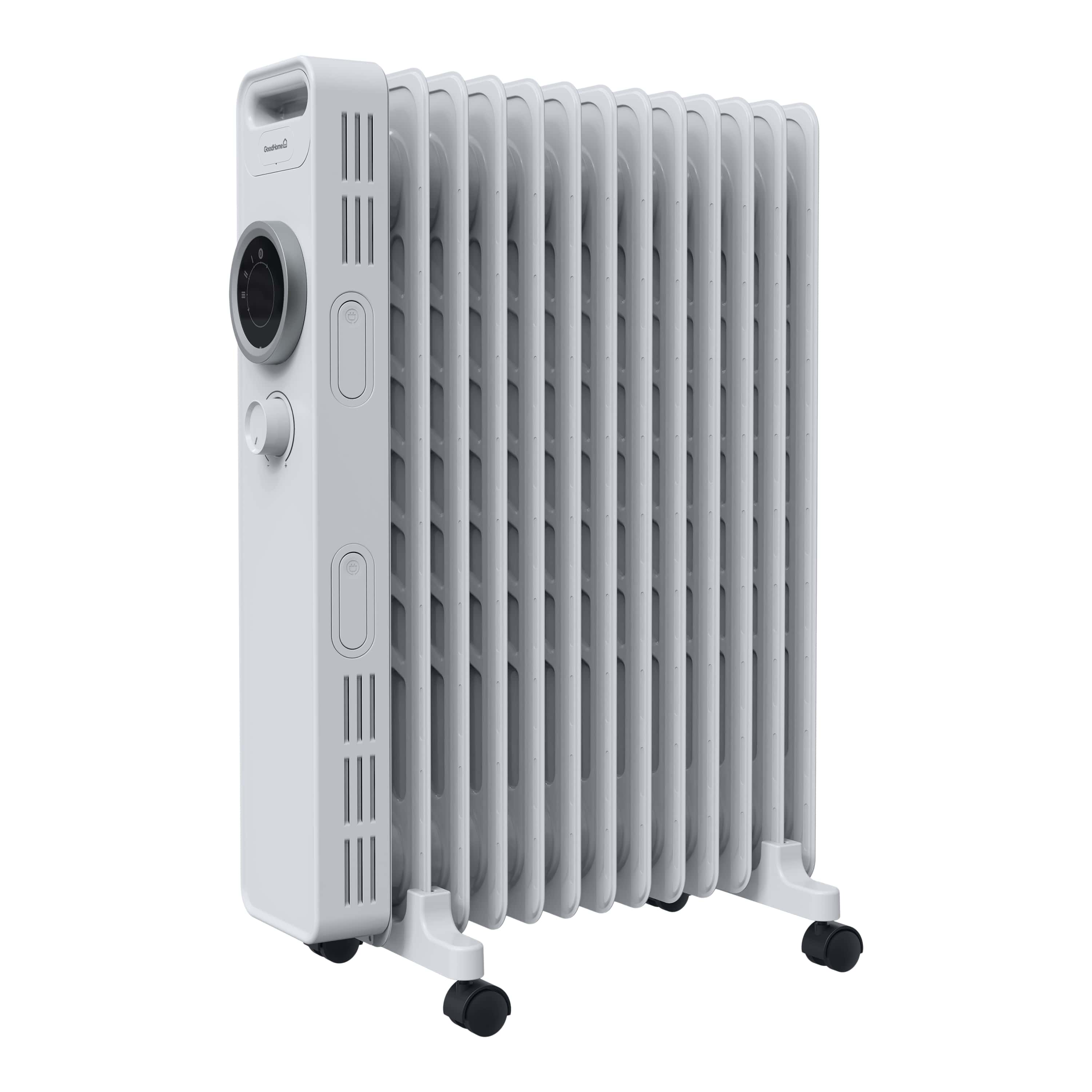 Radiator electric GoodHome Tekapo NY2513-24M, 2500W, 13 elementi, 45 x 64 x 24 cm, alb