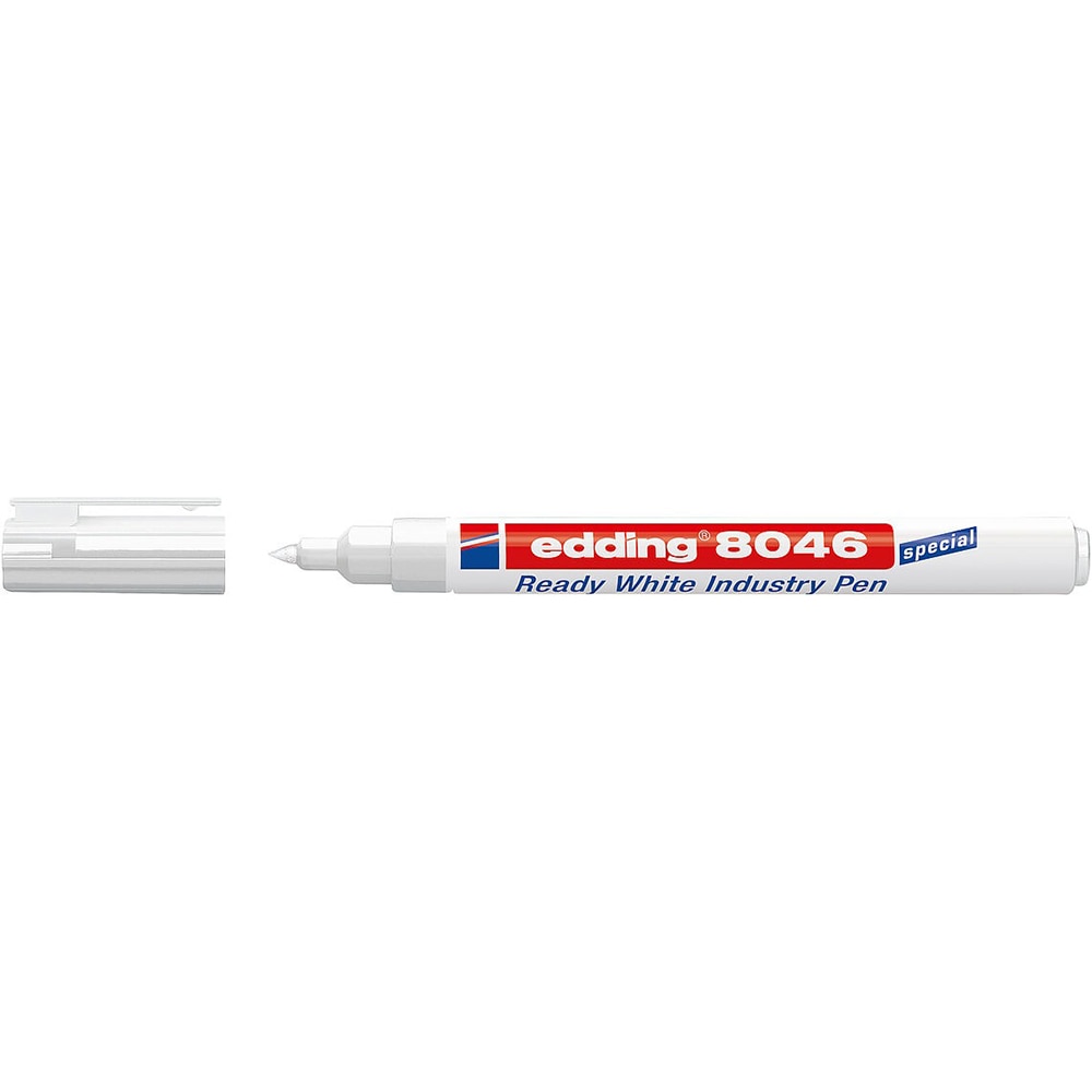 Marker industrial EDDING 8046, 1-3 mm, alb