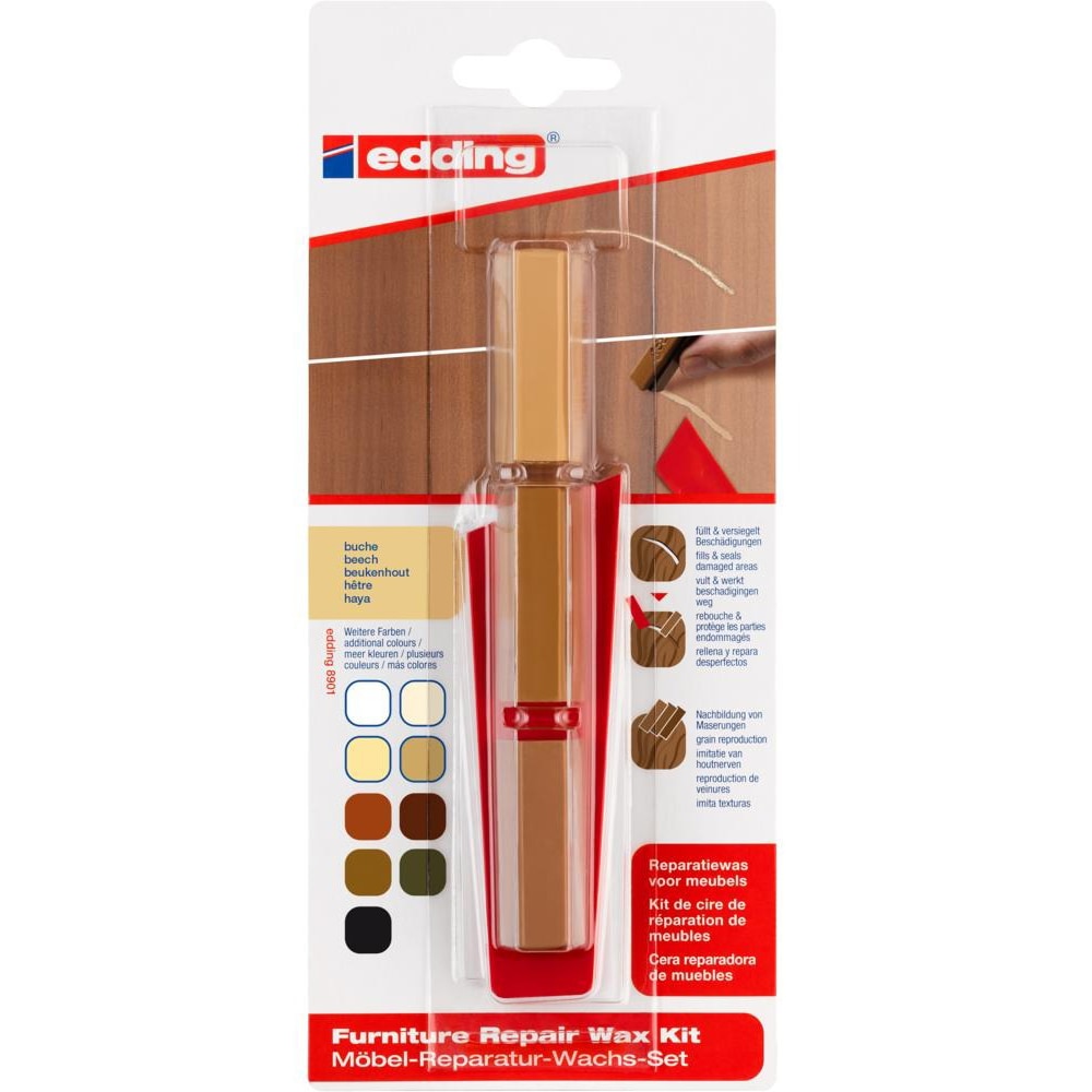 Kit EDDING 8901, ceara pentru reparatii mobila, fag