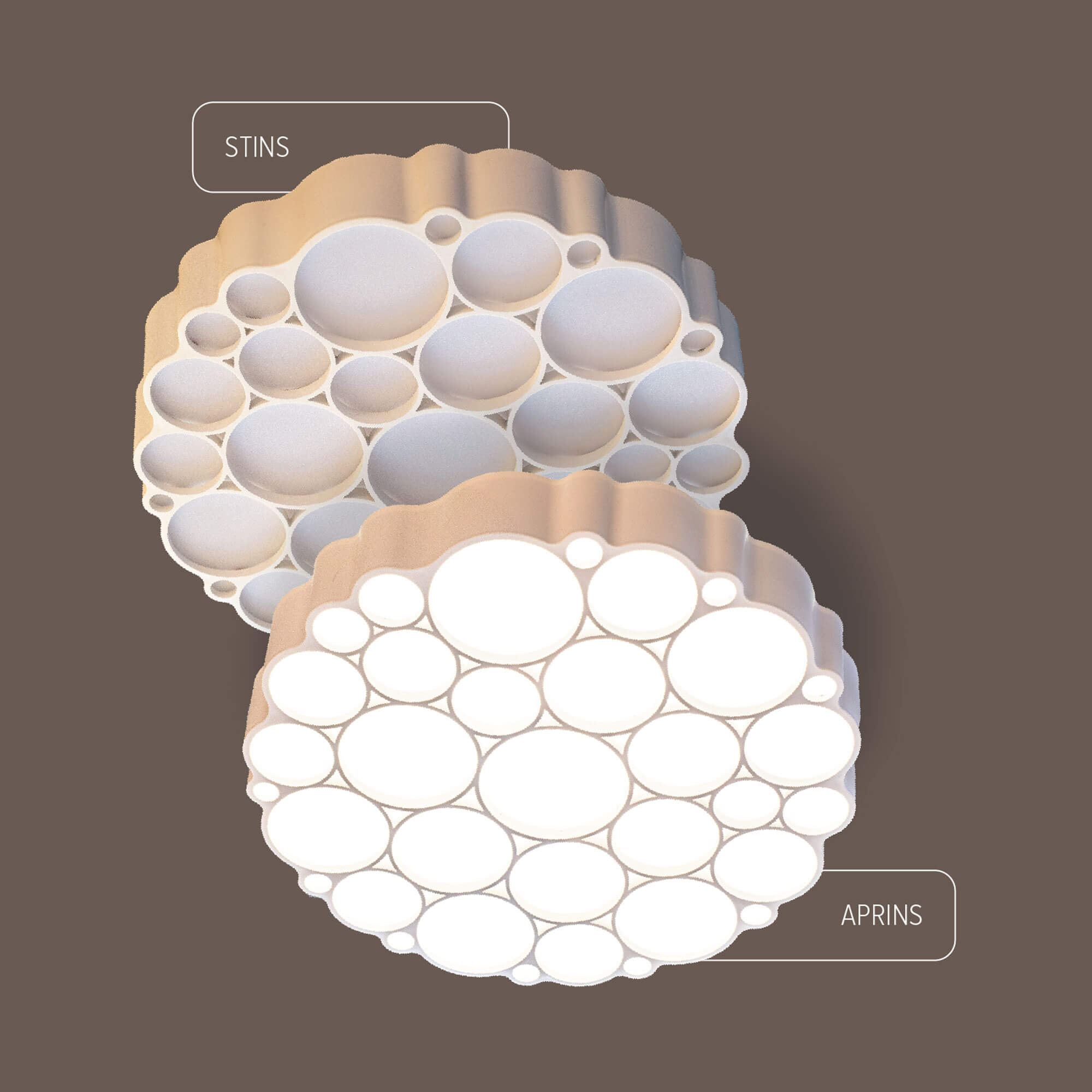 Plafoniera LED, 24 W, alb, 41 cm, 1800 lm • Mars