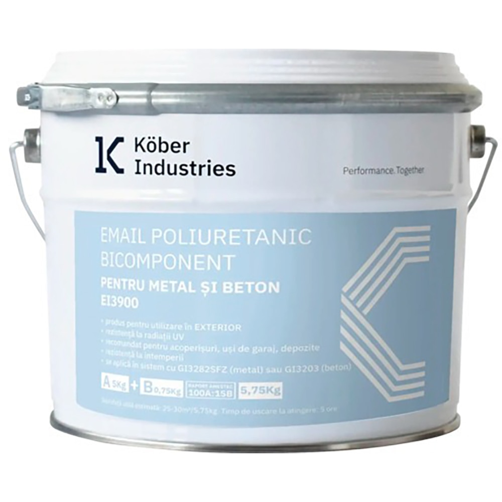 Email poliuretanic Kober, gri RAL 7040, 5.75L