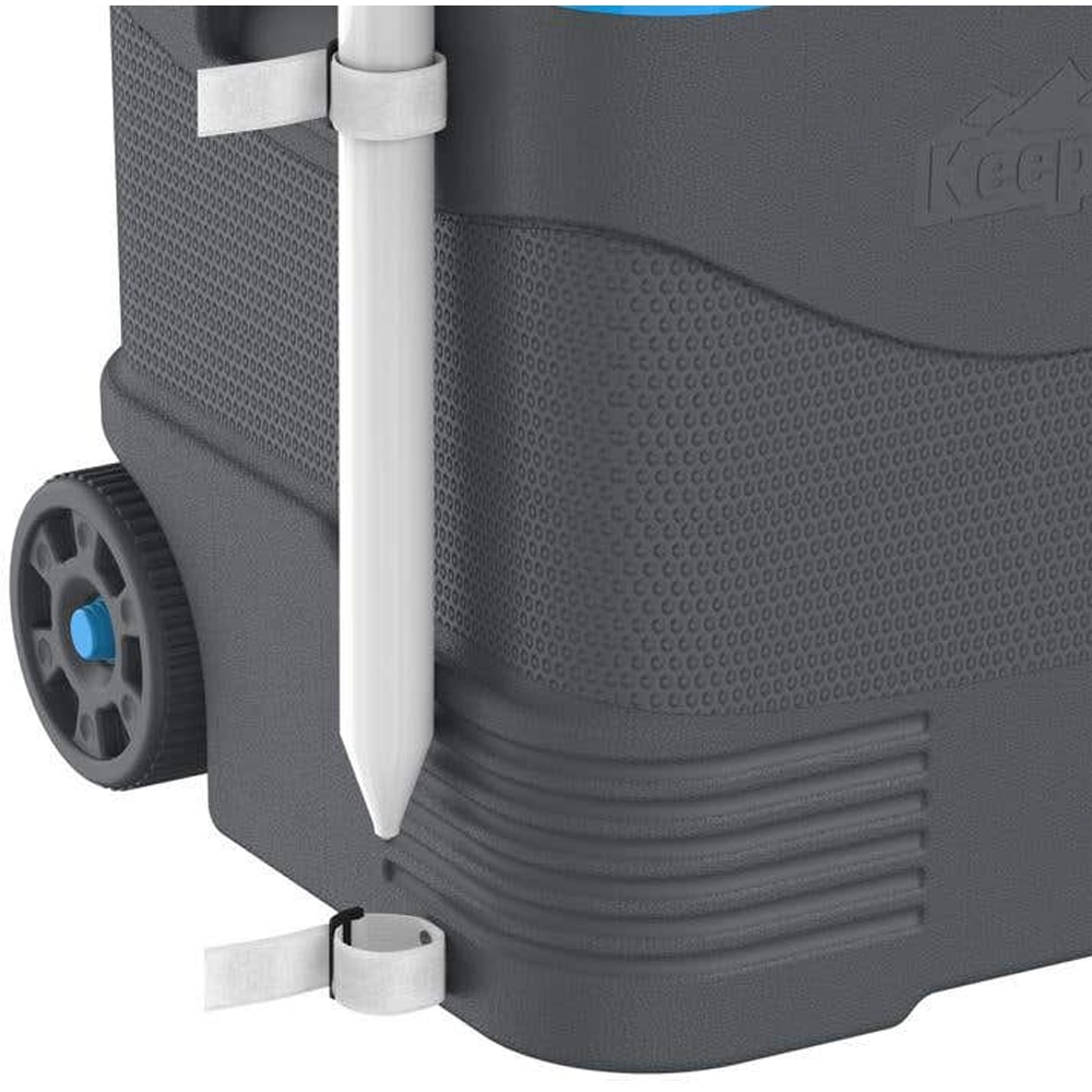 Lada frigorifica tip troler DURAMAX 101499421, 30 L, suport umbrela, gri inchis