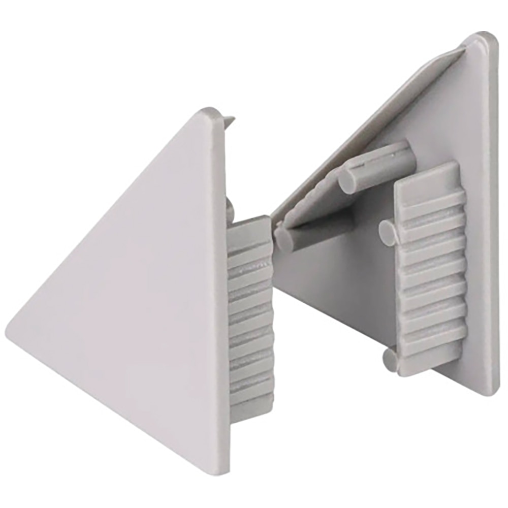 Set accesorii profil blat TE-MA, 2 buc, argintiu