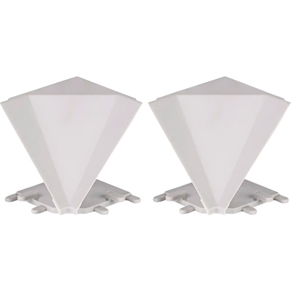 Set accesorii profil blat colt interior TE-MA, 2 buc, argintiu