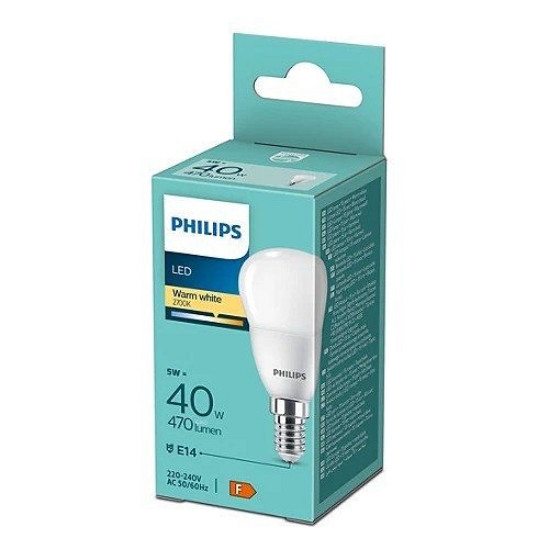 Bec LED PHILIPS 8719514312661, E14, 4.9W, 470lm, lumina calda