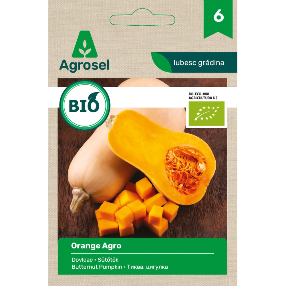 Seminte Dovleac placintar Orange Agro AGROSEL SELECTION Bio