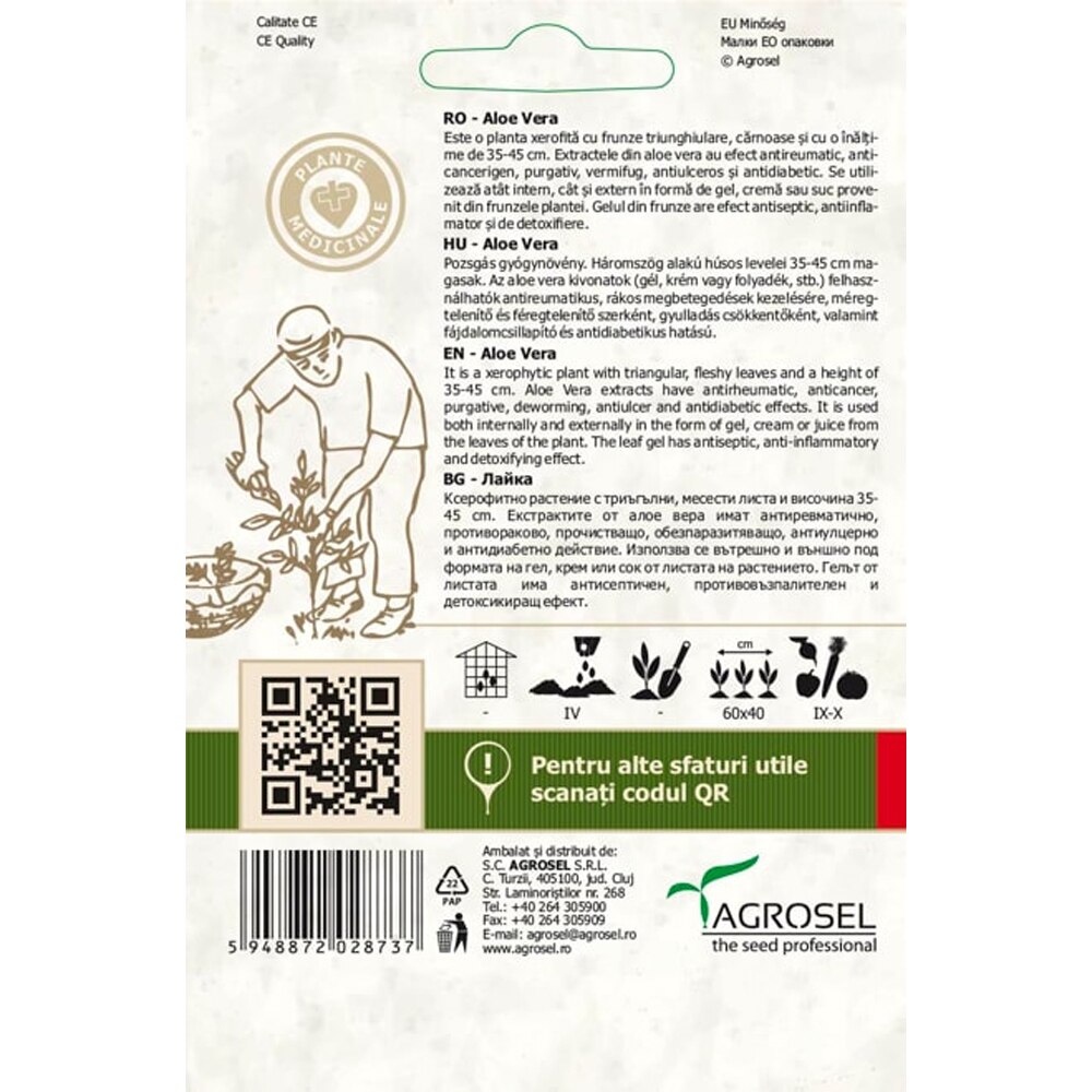 Seminte Aloe vera AGROSEL