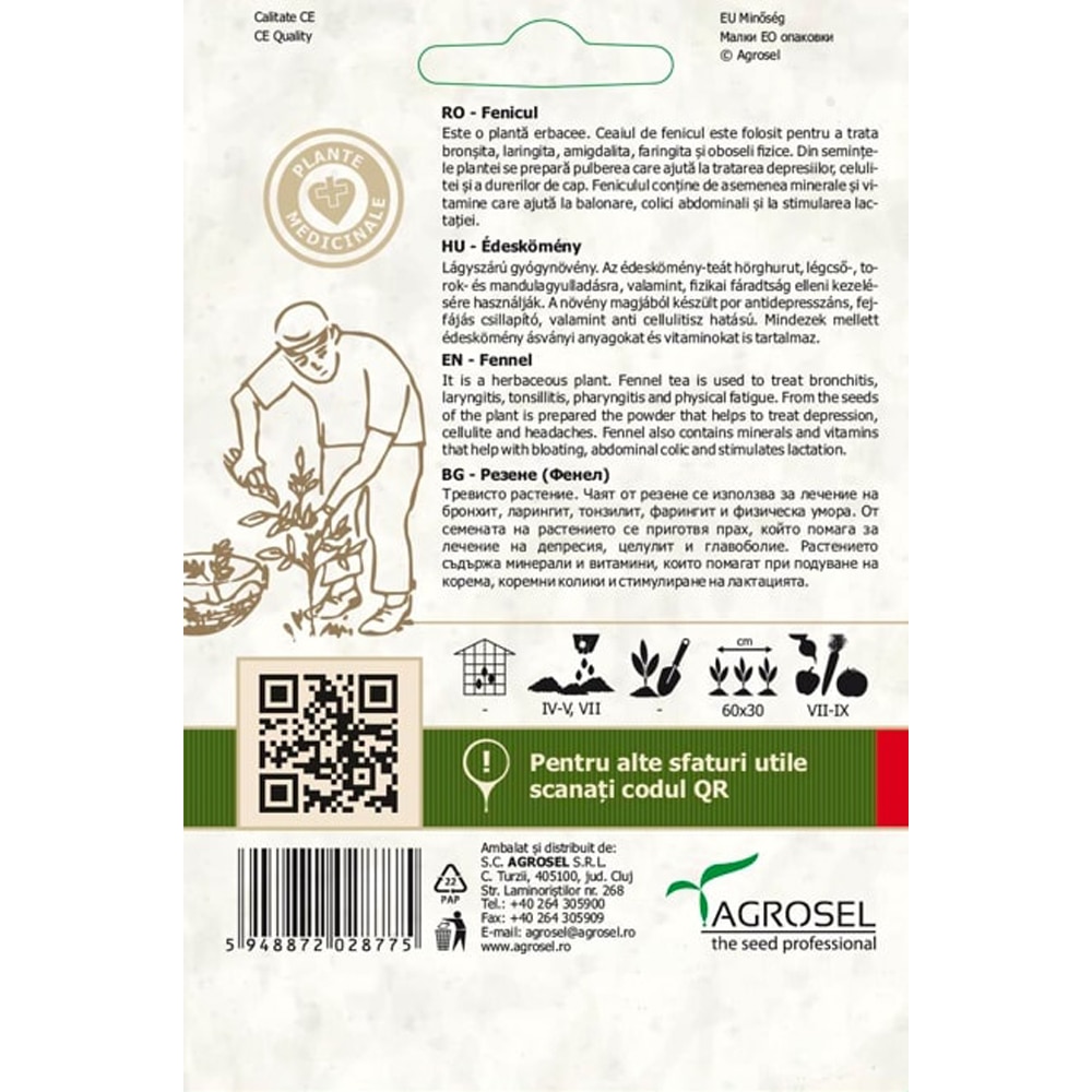 Seminte legume Fenicul AGROSEL