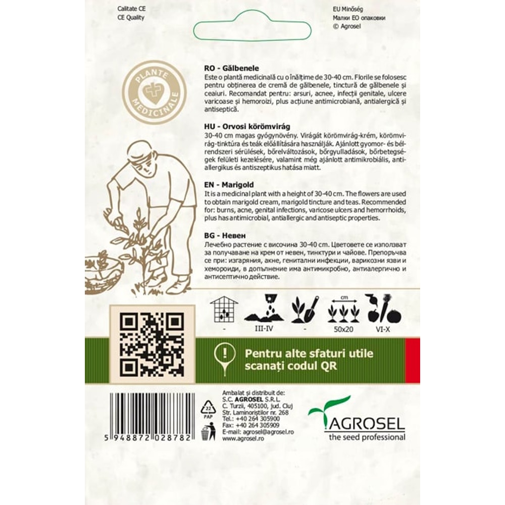 Seminte flori Galbenele duble melanj AGROSEL