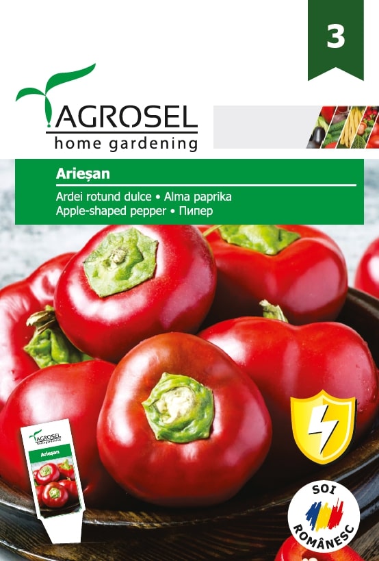 Seminte ardei dulce rotund Ariesan AGROSEL, 5.15 g