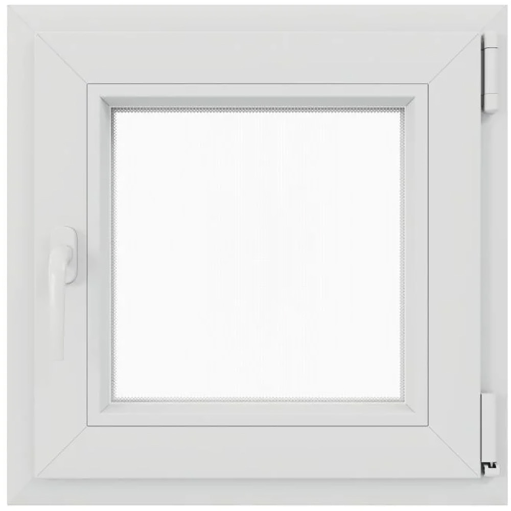 Fereastra termopan PVC, alb, 4 camere, 56 cm x 56 cm, Dreapta, Simpla deschidere
