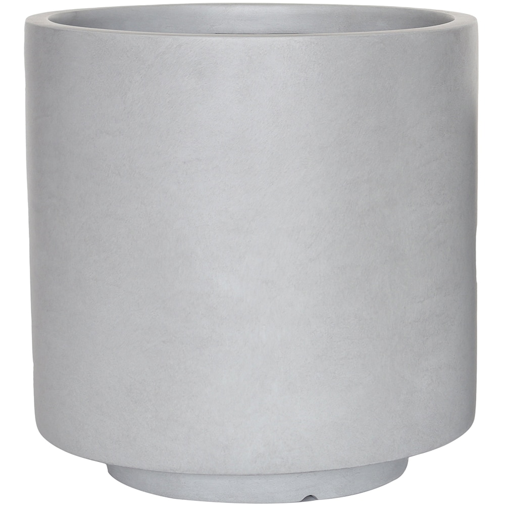 Ghiveci flori VERVE, lut, D 32 cm, gri deschis