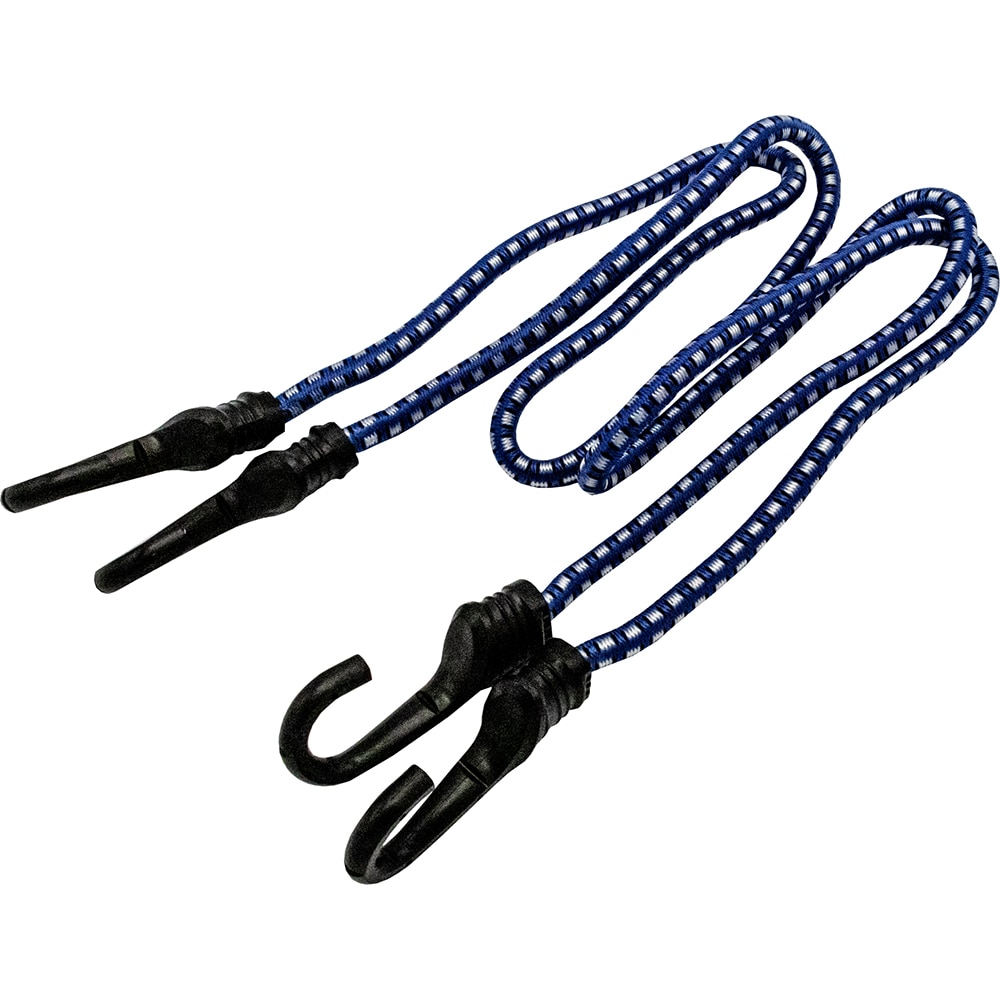 Cordelina elastica LUMY TOOLS, PVC, carlig, 8 mm x 800 mm, albastru-alb