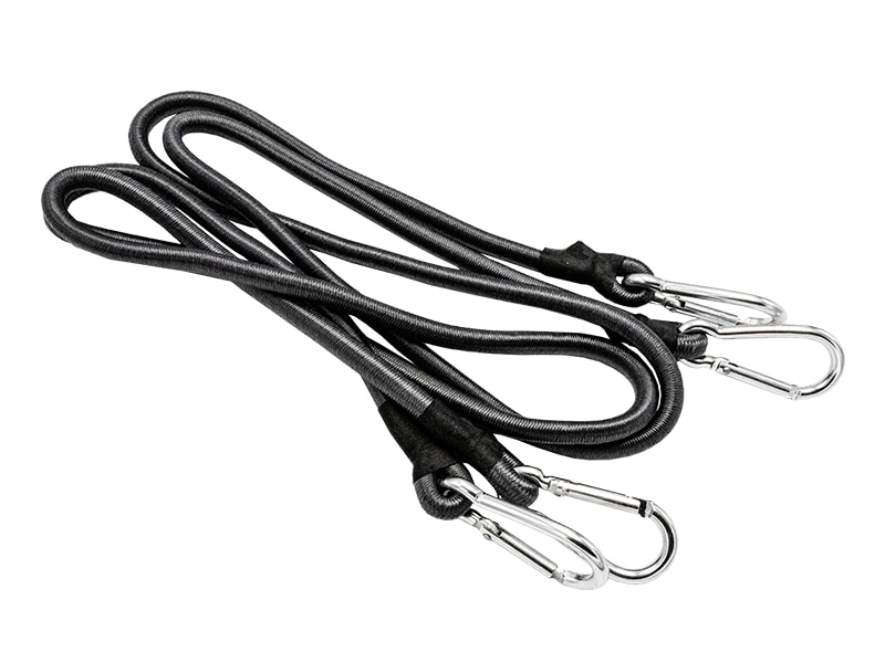 Set 2 corzi elastice LUMY TOOLS, 1.25 m x 10 mm, negru