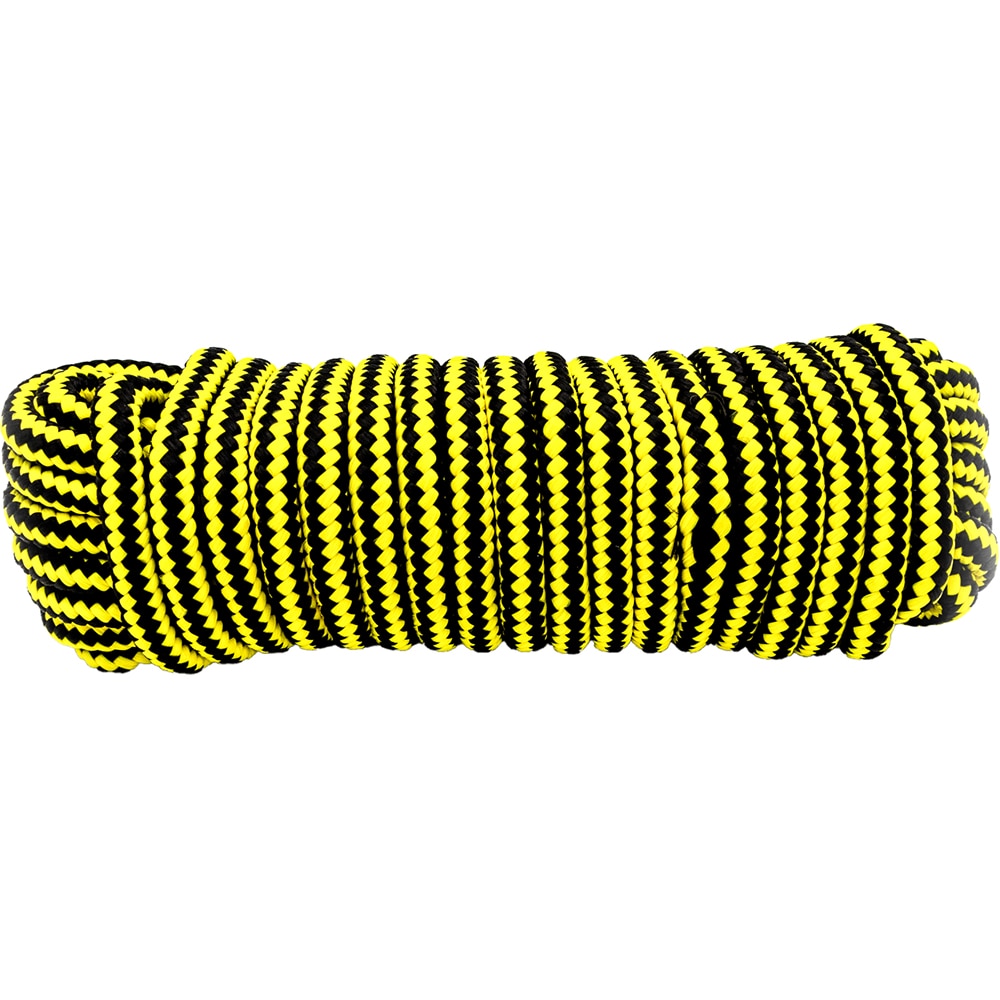 Snur franghie LUMY TOOLS, polipropilena, 10 mm x 10 m, galben-negru