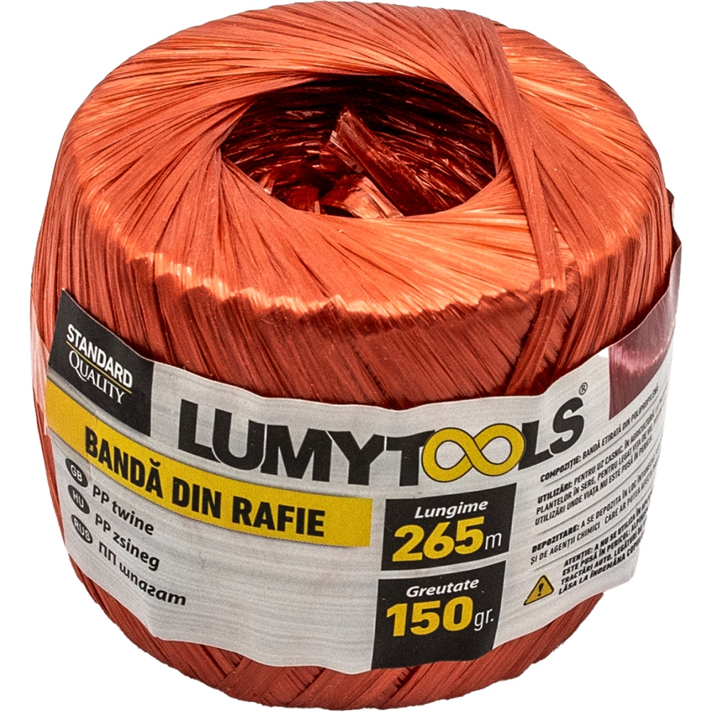 Banda LUMY TOOLS, rafie, 265 m, 150 g, rosu