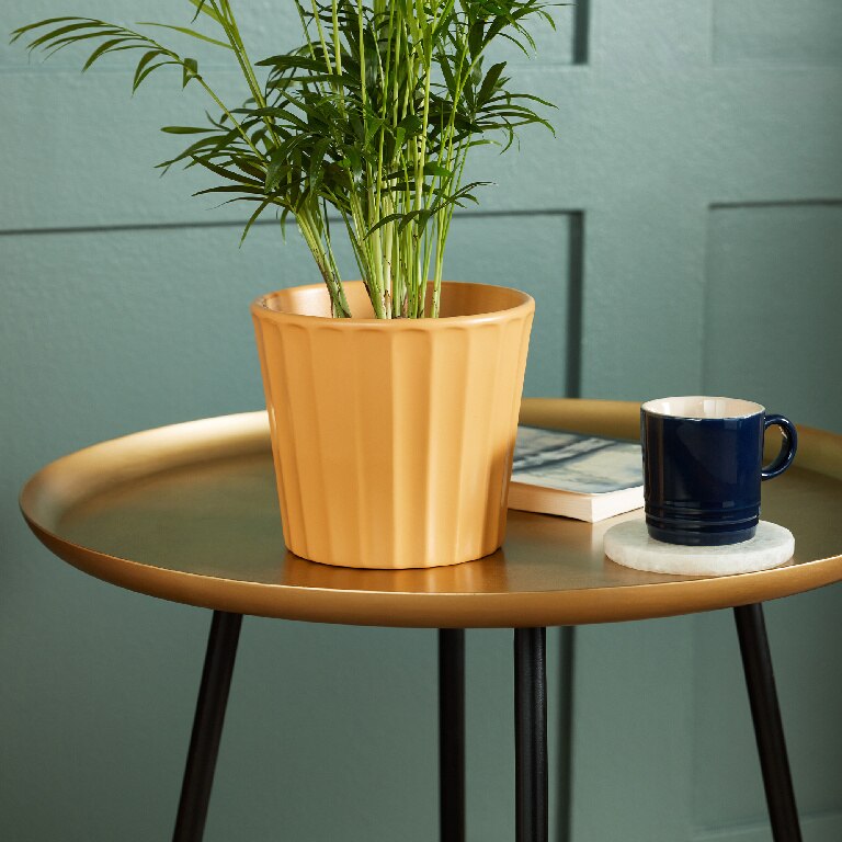 Ghiveci din Argila, Galben, 14.5 cm  Verve