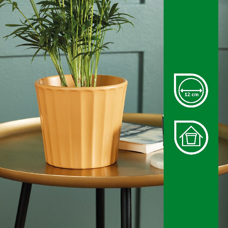 Ghiveci din Argila, Galben, 14.5 cm  Verve