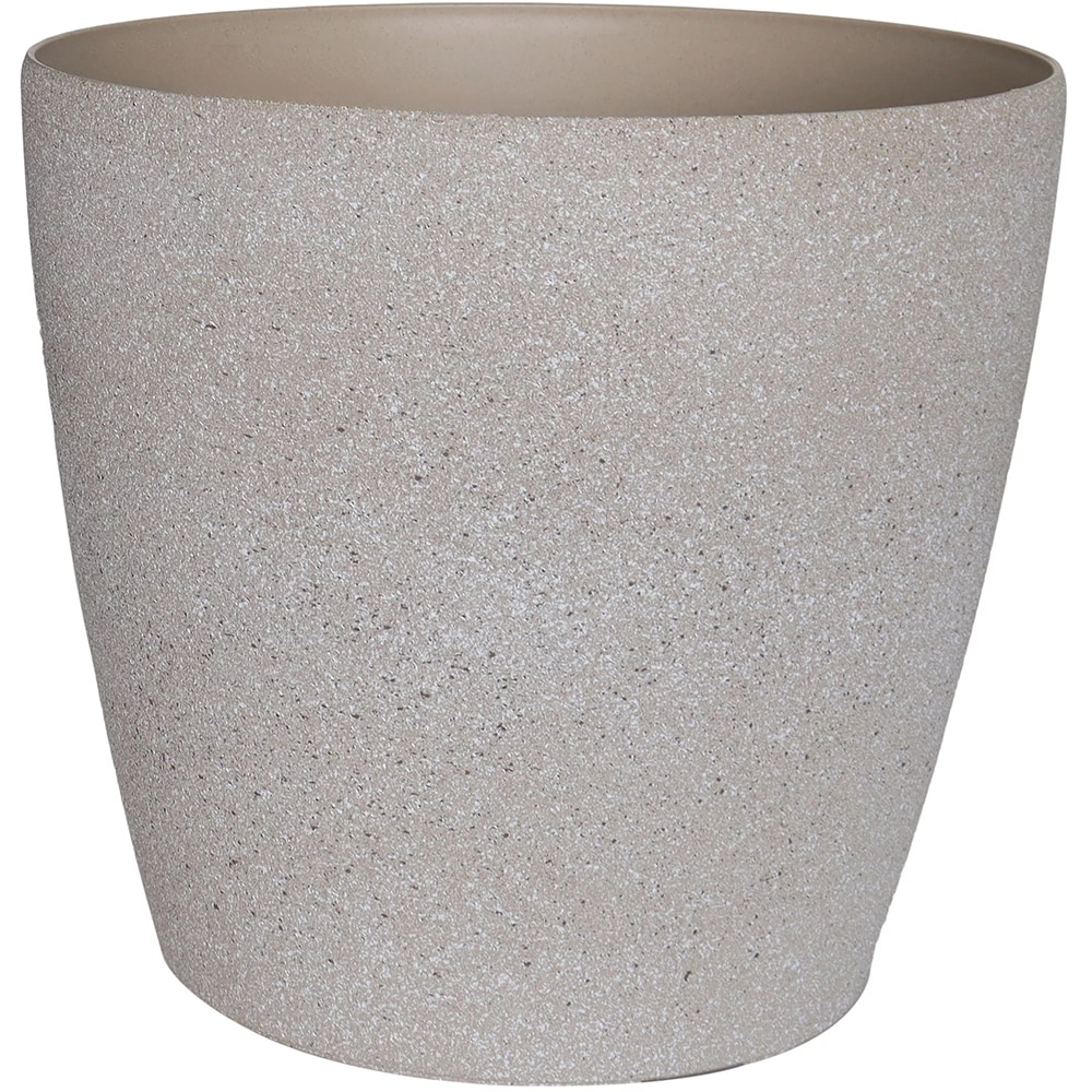 Ghiveci flori VERVE, plastic, D 35 cm, bej