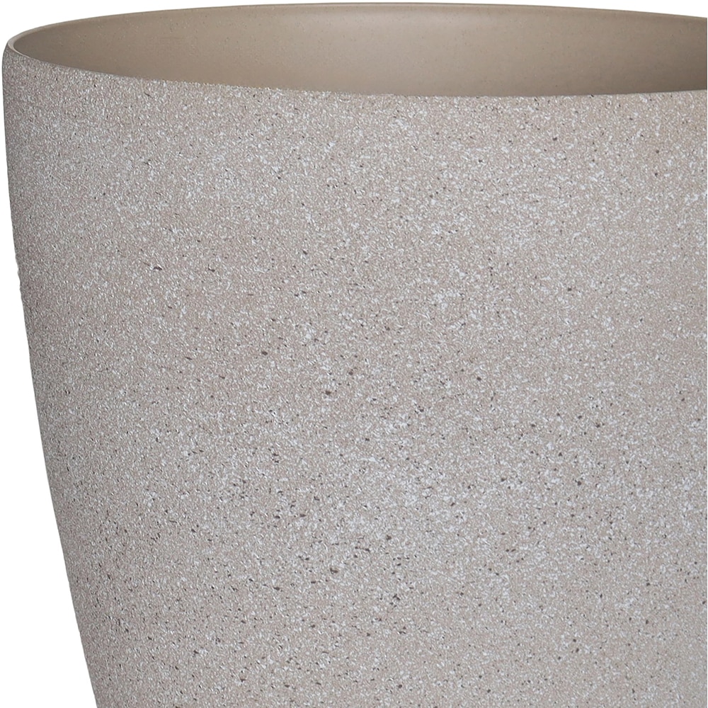 Ghiveci flori VERVE, plastic, D 35 cm, bej