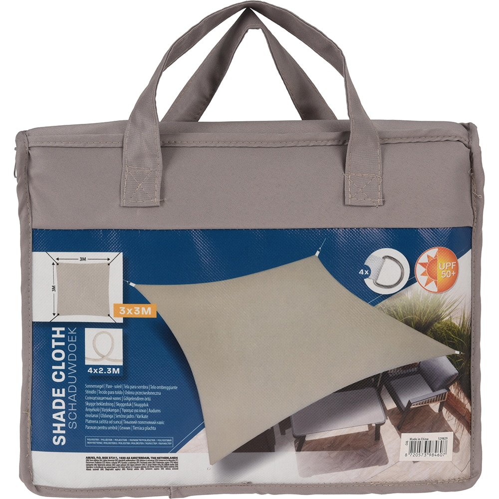 Copertina fixa, poliester, 300 x 300 cm, taupe