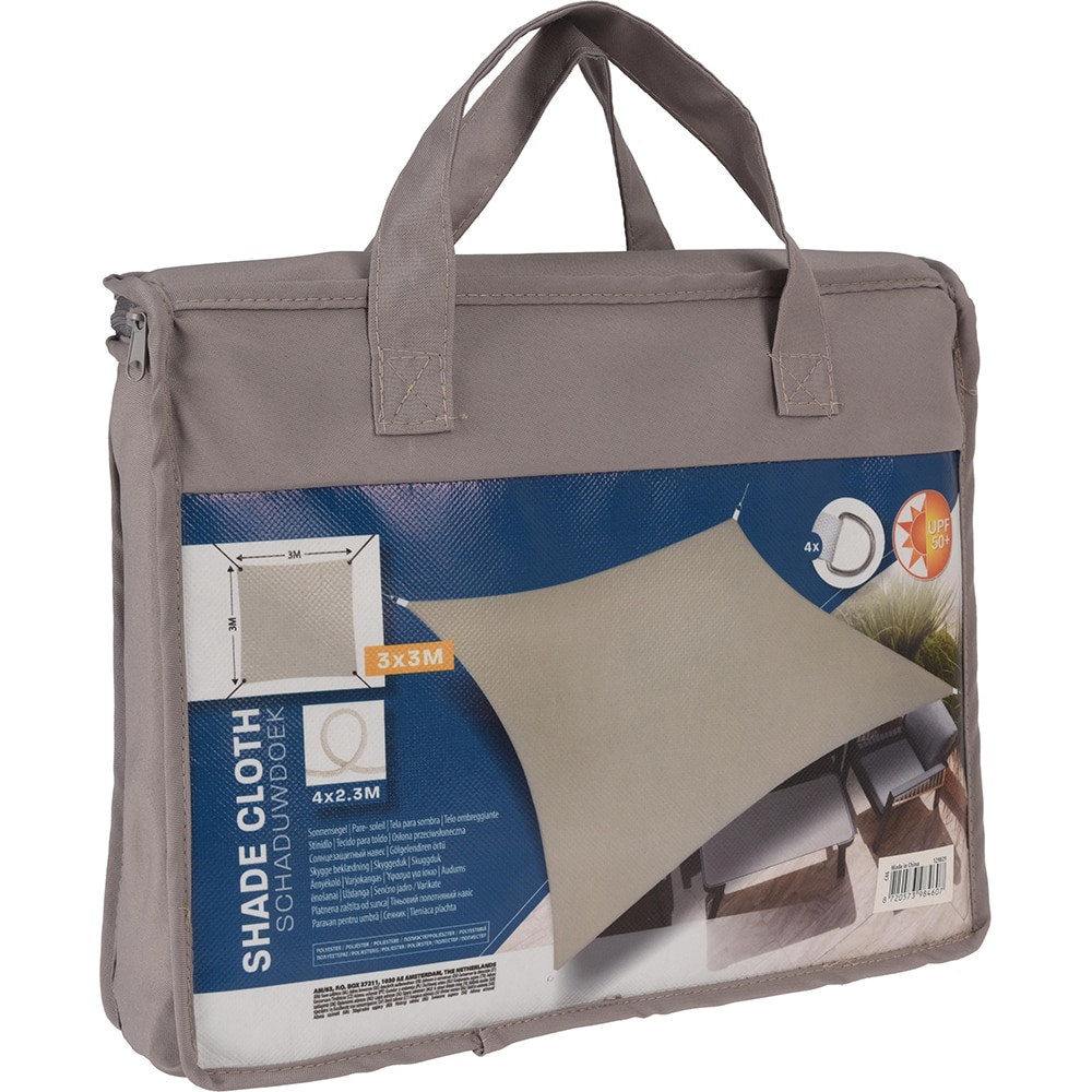 Copertina fixa, poliester, 300 x 300 cm, taupe