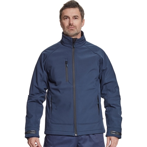 Jacheta de lucru Cerva, tip Softshell, din poliester, bleumarin, marimea XL