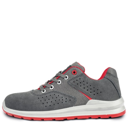 Pantofi de protectie, brant antistatic, partea superioara din piele intoarsa - 2 culori, marimea 42c Grimma