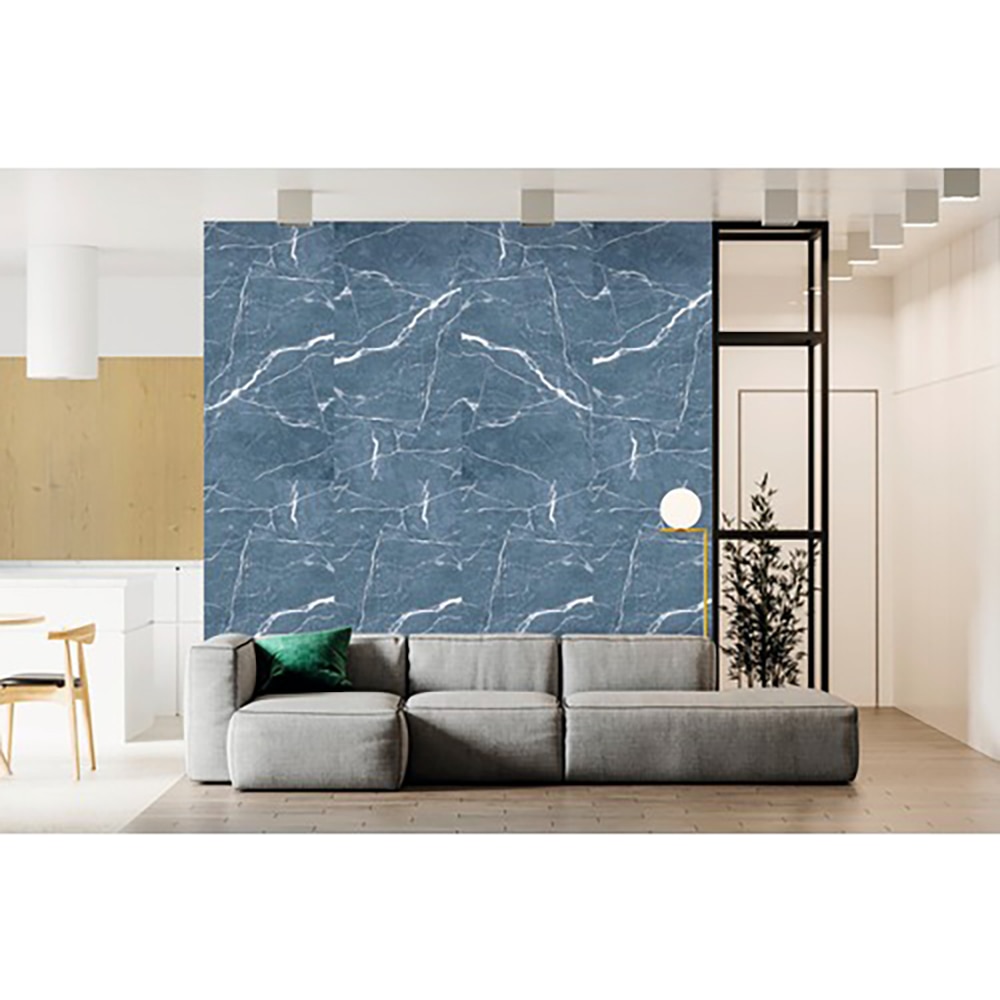 Gresie interior/exterior Emparador, marmura albastru lucios, 60 x 120 cm, 9 mm, 1.44 m2/cutie