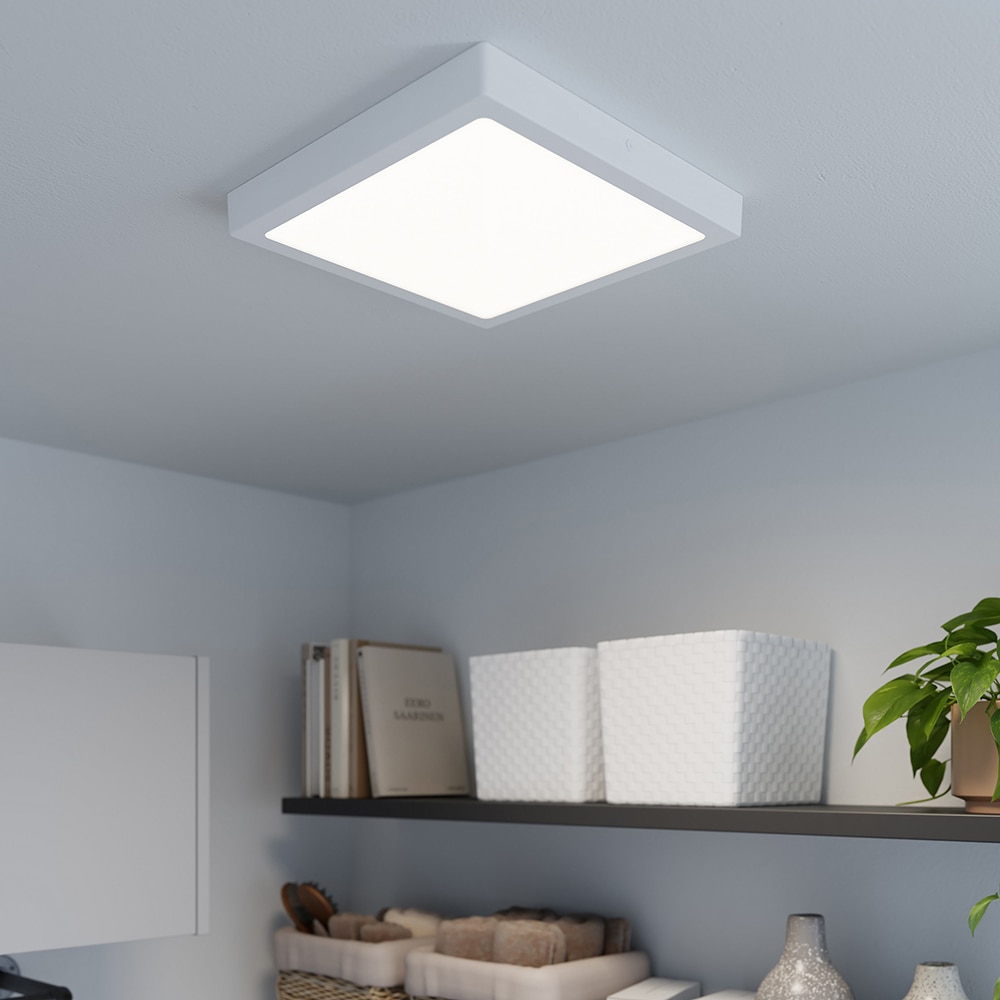 Plafoniera GOODHOME Hestia, 30 cm, 17W, 1800lm, 4000K, IP20, alb