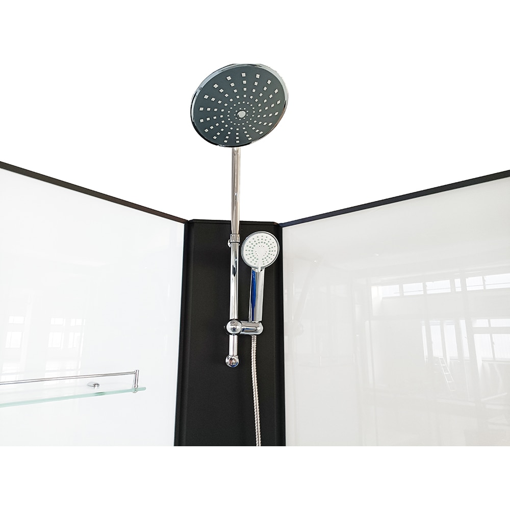 Cabina de dus cu hidromasaj SANOTECHNIK Stil PS18B, 90 x 90 x 225 cm, sticla securizata 4mm, profil negru