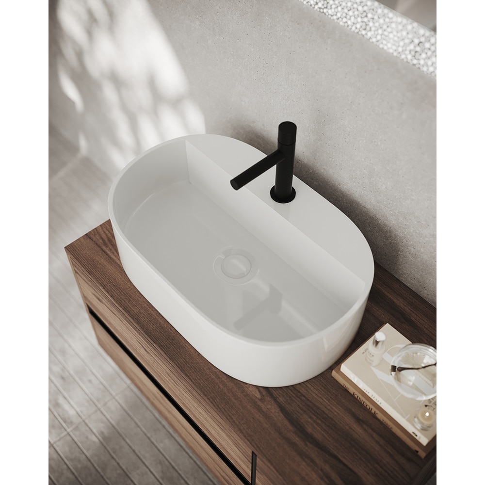 Lavoar SAVINIDUE, ceramica, 55 x 38 x 14 cm, alb