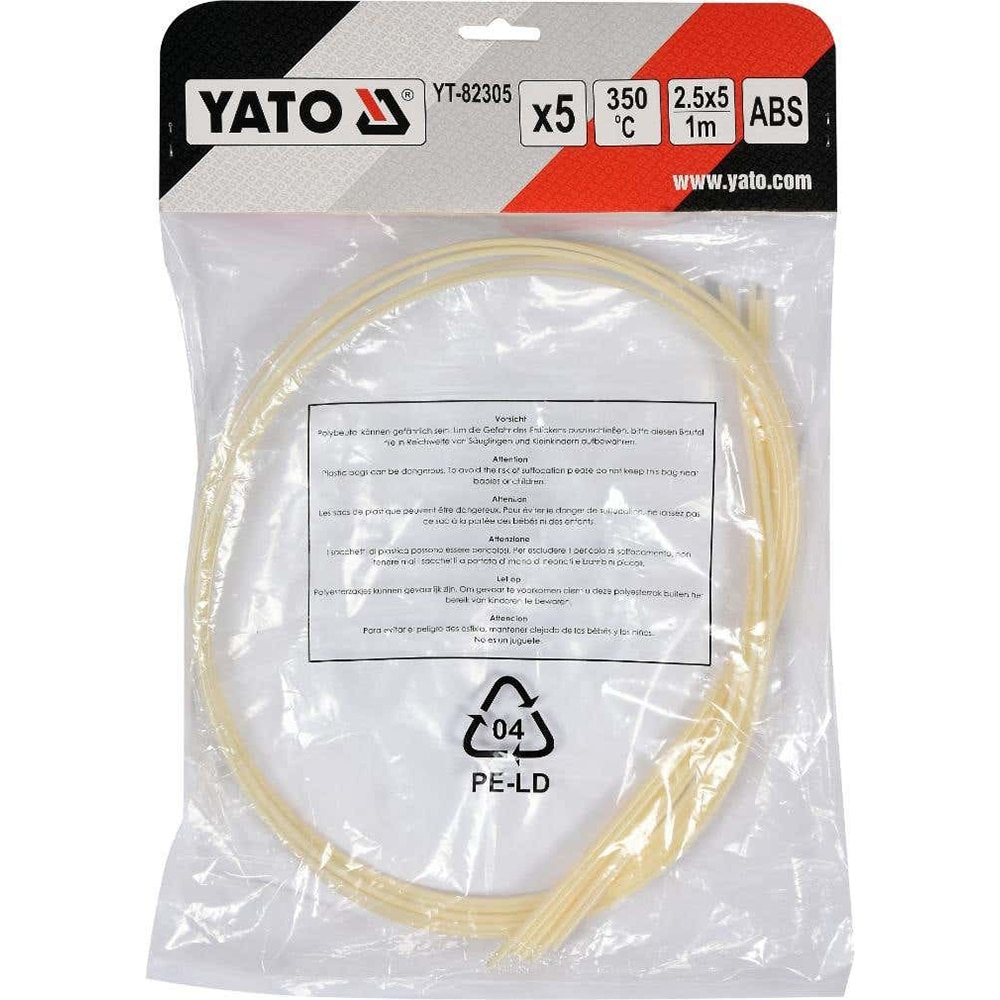 Batoane pistoale de lipit Yato, ABS, 2.5 x 5 mm, 5 buc