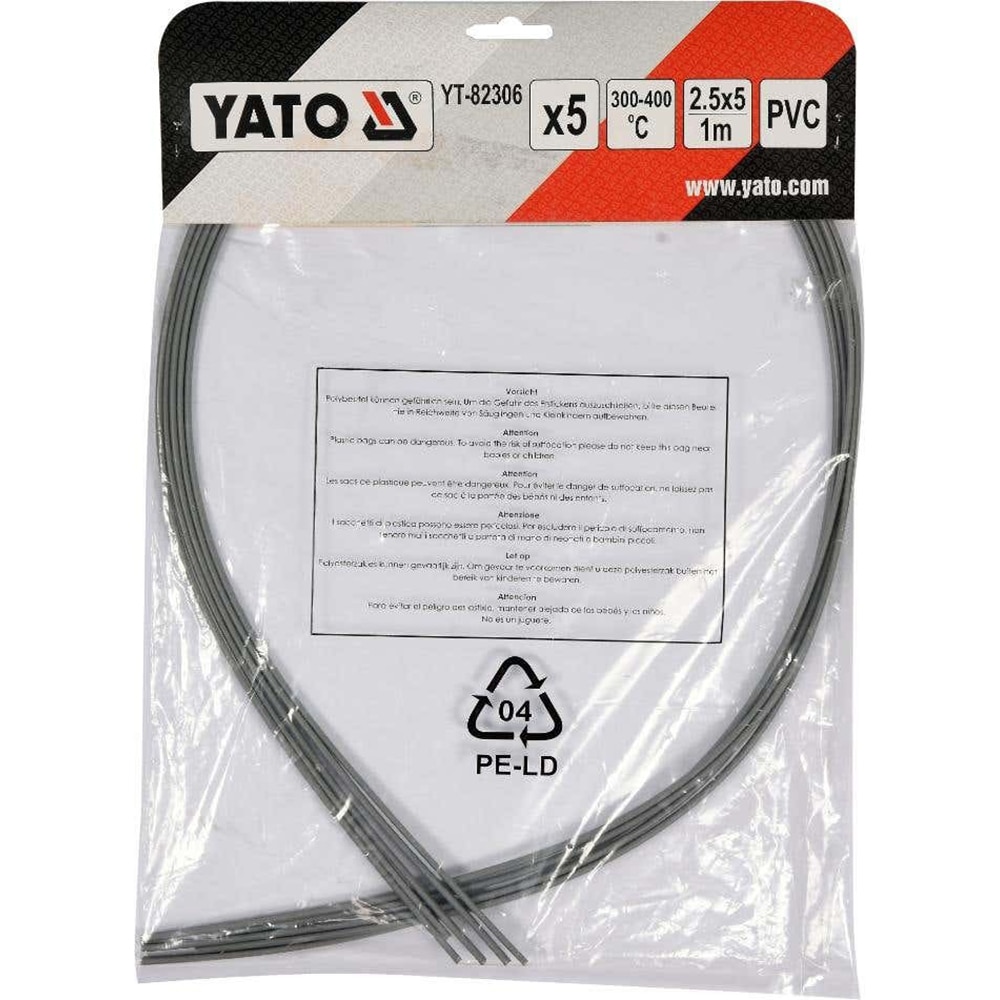 Batoane pistoale de lipit Yato, PVC, 2.5 x 5 mm, 5 buc